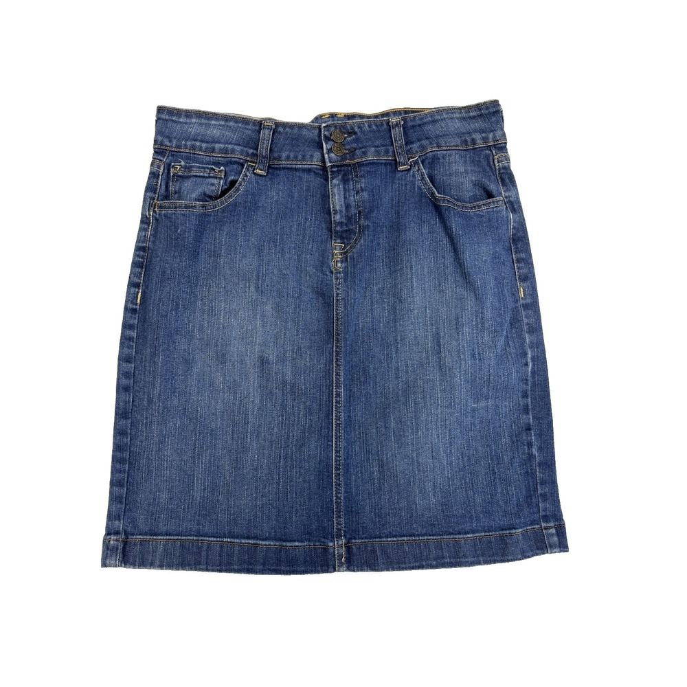 Old‎ Navy Women's 8 Classic Western Cowgirl Rodeo Sexy Y2K 90's Blue Denim Skirt